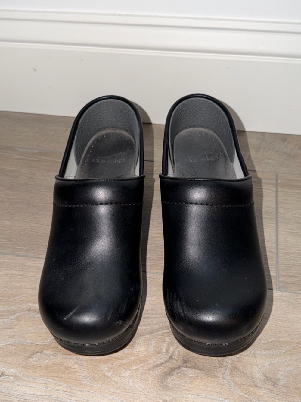 Dansko Black Slip-On Work Clog
